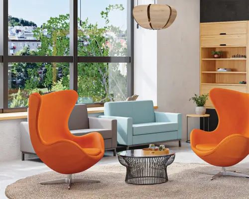 SALOME 2 pohovka, látka tmavě modrý melír